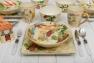 Набор из 4-х керамических суповых тарелок с акварельными пейзажами "Римские каникулы" Certified International  - фото