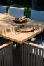 Обеденный стол прямоугольный с деревянной столешницей Horizon Skyline Design  - фото