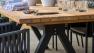 Прямоугольный обеденный стол с деревянной столешницей на металлическом каркасе Ona Skyline Design  - фото