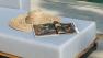 Левая модульная кушетка с мягким матрасом на каркасе из металла и дерева Ona Skyline Design  - фото