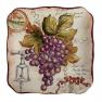 Набор из 4-х тарелок для салата с изображением гроздей винограда "Секреты виноделов" Certified International  - фото