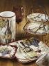 Набор бежевых пиал из керамики с рисунками винограда, 4 шт. "Секреты виноделов" Certified International  - фото