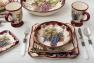 Набор из 4-х керамических суповых тарелок с рисунками в стиле кантри "Секреты виноделов" Certified International  - фото
