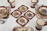 Квадратные десертные тарелки из керамики с волнистым краем, 4 шт. "Секреты виноделов" Certified International  - фото