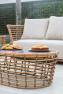 Коричневый журнальный столик для зоны отдыха на свежем воздухе Villa Natural Mushroom Skyline Design  - фото