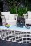 Белый журнальный столик для зоны отдыха на свежем воздухе Villa Skyline Design  - фото