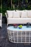 Белый журнальный столик для зоны отдыха на свежем воздухе Villa Skyline Design  - фото