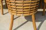 Коричневое обеденное кресло из плетеного техноротанга Villa Natural Mushroom Skyline Design  - фото