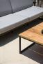 Квадратный кофейный столик с деревянной столешницей на металлическом каркасе Horizon Skyline Design  - фото