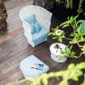 Плетеный пуф из искусственного ротанга с мягким сиденьем Nasa Skyline Design  - фото