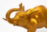 Креативная статуэтка "Слон" золотого цвета Hilda Exner  - фото