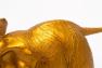 Креативная статуэтка "Слон" золотого цвета Hilda Exner  - фото