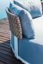 Круглый лаунж-диван с мягким текстильным матрасом для отдыха на террасе Windsor Skyline Design  - фото