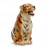 Статуэтка из керамики в виде сидящего тигра Ceramiche Boxer  - фото