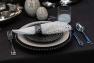 Десертная тарелка из черно-белой фактурной керамики Galaxy Bastide  - фото
