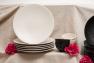 Обеденная белая тарелка в минималистичном стиле Vesuvio Bastide  - фото