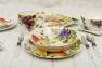 Набор суповых тарелок из керамики с изображением спелых плодов 4 шт. "Фруктовый нектар" Certified International  - фото