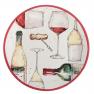 Двухъярусное блюдо из керамики для подачи закусок к вину "Праздник молодого вина" Certified International  - фото