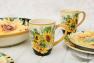 Керамические кружки для чая с рисунком летних цветов, набор 4 шт. "Букет подсолнухов" Certified International  - фото