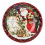 Набор из 4-х керамических суповых тарелок для праздничной сервировки "Рождество с Сантой" Certified International  - фото