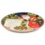 Круглое керамическое блюдо с праздничным рисунком "Рождество с Сантой" Certified International  - фото