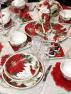 Рождественские тарелки для супа из прочной керамики набор 4 шт. "Зимний сад" Certified International  - фото