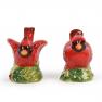 Подарочный новогодний набор для соли и перца в виде птиц красного кардинала "Зимний сад" Certified International  - фото