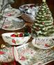 Бисквитник ручной росписи, емкость для хранения в виде новогодней ёлки "Прекрасное Рождество" Certified International  - фото