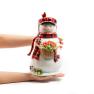 Емкость для хранения – керамическая статуэтка снеговика в фуражке "Рождественская хижина" Certified International  - фото