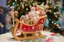 Бисквитник емкость для хранения печенья и сладостей "Дед Мороз в санях" Fitz and Floyd  - фото