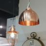 Подвесной светильник колокол бронзового цвета в стиле лофт Light and Living  - фото