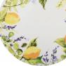 Набор из 4-х обеденных тарелок из небьющегося меламина с фруктовым узором "Аромат лимона" Certified International  - фото