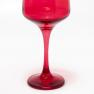 Изящный винный бокал на высокой ножке из красного стекла Bastide  - фото