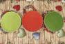 Светло-зеленая подставная тарелка с волнистыми бортиками «Яркое лето» Villa Grazia  - фото