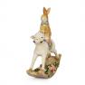 Статуэтка, стилизованная под игрушку-качалку «Кролик и овечка» Palais Royal  - фото
