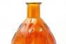 Эффектная ваза в форме бутыли из ярко-оранжевого стекла Bastide  - фото
