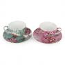 Чайный набор из 2-х чашек с блюдцами с цветами Fleurs Palais Royal  - фото