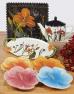 Десертные тарелки ручной росписи со структурированной поверхностью, 4 шт. "Цветочная рапсодия" Certified International  - фото