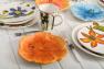 Десертные тарелки ручной росписи со структурированной поверхностью, 4 шт. "Цветочная рапсодия" Certified International  - фото
