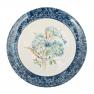 Набор из 4-х керамических обеденных тарелок с растительным мотивом "Синие цветы Богемии" Certified International  - фото