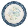 Глубокий керамический салатник с растительным рисунком "Синие цветы Богемии" Certified International  - фото