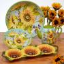 Керамический заварник для чая с ярким рисунком на летнюю тематику "Солнечный сад" Certified International  - фото