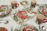 Новогоднее прямоугольное блюдо со скругленными краями "Рождественский домик" Certified International  - фото