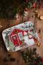 Новогоднее прямоугольное блюдо со скругленными краями "Рождественский домик" Certified International  - фото