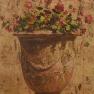 Репродукция картины "Ваза и красные цветы" Pascal Cessou Decor Toscana  - фото