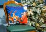 Яркая наволочка с праздничным рисунком "Санта и упряжка" XMas Centrotex  - фото
