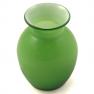 Зеленая стеклянная ваза ручной работы Fiore Comtesse Milano  - фото
