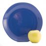 Тарелка обеденная из синей керамики Ritmo Comtesse Milano  - фото