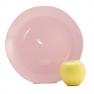 Тарелка обеденная из розовой керамики Ritmo Comtesse Milano  - фото