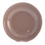 Тарелка суповая из керамики серо-коричневого оттенка Ritmo Comtesse Milano  - фото